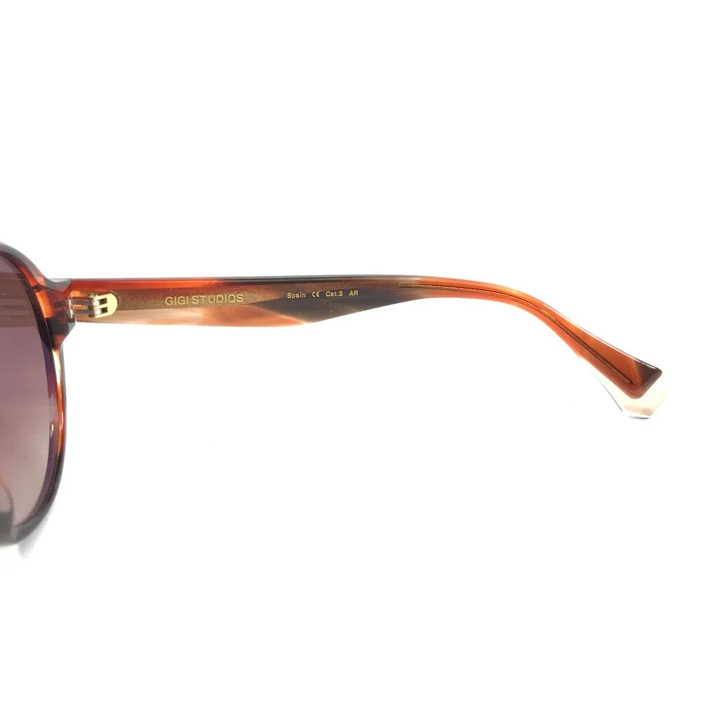 Gigi Studios Sunglasses MEGAN 6945/9 Black Brown Tortoise Gradient Brown Lenses